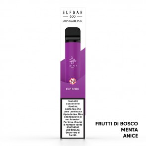 ELF BERG Disposable - 600 Puff - Vape Pen Usa e Getta - Elf Bar