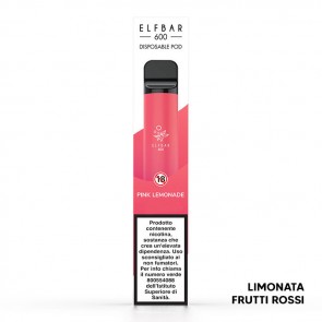 PINK LEMONADE Disposable - 600 Puff - Vape Pen Usa e Getta - Elf Bar