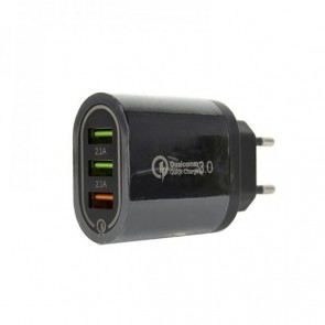 Caricatore da muro BK373 3 Porte USB-A Nero