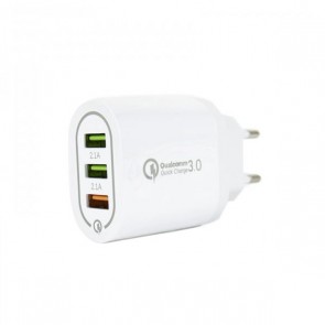 Caricatore da muro BK373 3 Porte USB-A Bianco