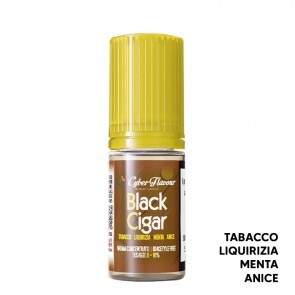BLACK CIGAR - Tabaccosi - Aroma Concentrato 10ml - Cyber Flavour CON TASSELLO