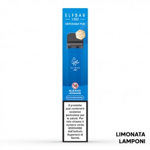 BLUE RAZZ LEMONADE 0mg EB1500 Disposable - 1500 Puff - Vape Pen Usa e Getta - Elf Bar