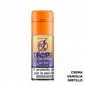 BLUEBERRY CUSTARD - Drops - Aroma Concentrato 10ml - High Voltage