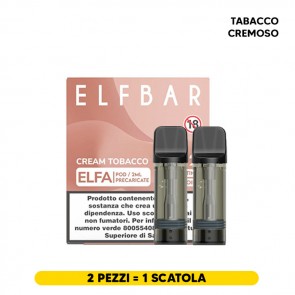 CREAM TOBACCO 20mg - Pod Precaricata ELFA Singola - Elf Bar