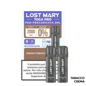 CREAM TOBACCO - Pod Precaricata TOCA PRO - 2 Pezzi - Elf Bar