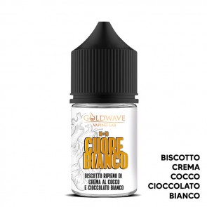 CUORE BIANCO - Cuori - Aroma Mini Shot 10ml - Goldwave CON TASSELLO