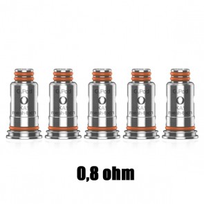 Testine Coil di Ricambio G Coil 0,8 Ohm Confezione da 5 Pezzi - Geek Vape