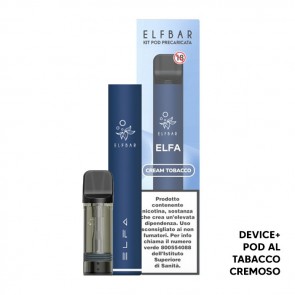 ELFA Device  Pod Precaricata CREAM TOBACCO 20mg - Elf Bar