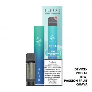 ELFA Device  Pod Precaricata KIWI PASSION FRUIT GUAVA 20mg - Elf Bar