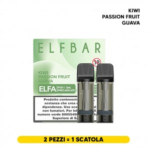 KIWI PASSION FRUIT GUAVA 20mg - Pod Precaricata ELFA Singola - Elf Bar