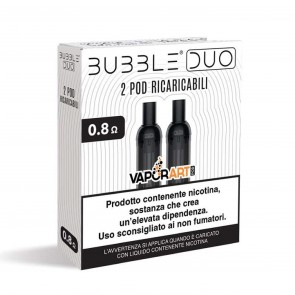 Pod di Ricambio Bubble Duo Open Pod 0,8ohm - 2 Pezzi - Vaporart