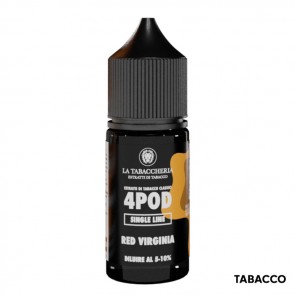 RED VIRGINIA - 4pod Estratti Di Tabacco - Aroma Concentrato 10ml - La Tabaccheria