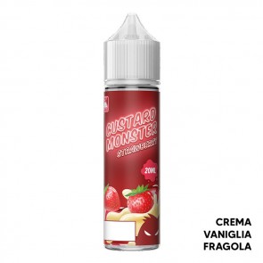STRAWBERRY CUSTARD - Custard Monster - Aroma Shot 20ml - Monster Vape Labs CON TASSELLO