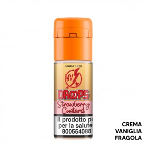 STRAWBERRY CUSTARD - Drops - Aroma Concentrato 10ml - High Voltage