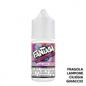 STRAWBERRY RASPBERRY CHERRY ICE - Bar Juice - Aroma Mini Shot 10ml - Fantasi Vape CON TASSELLO