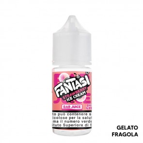 STRAWBERRY ICE CREAM - Bar Juice - Aroma Mini Shot 10ml - Fantasi Vape CON TASSELLO