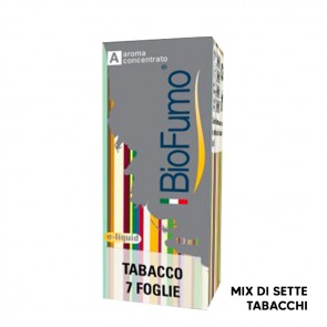 TABACCO 7 FOGLIE - Aroma Concentrato 10ml - Biofumo CON TASSELLO