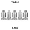 Testine Coil Tita 0,25ohm - 5 Pezzi - Veepon