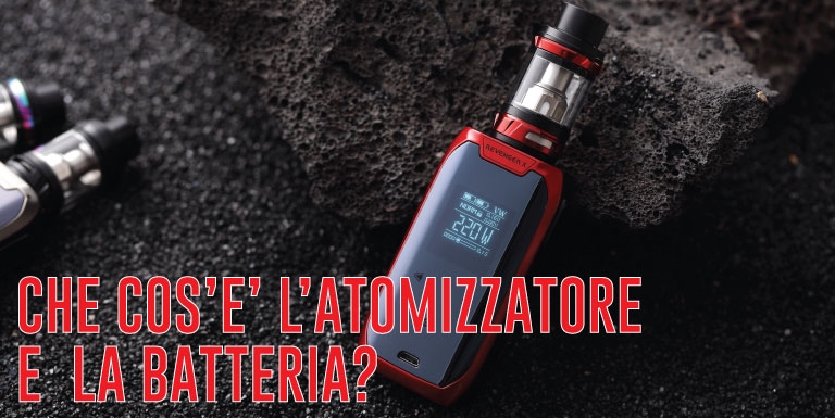 atomizzatore e batteria