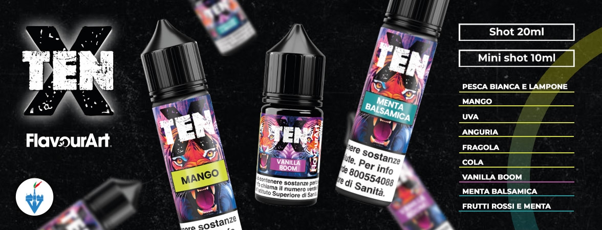 Ten-X Shot e Mini Shot FlavourArt - VapeItalia