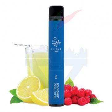 BLUE RAZZ LEMONADE Disposable - 600 Puff - Vape Pen Usa e Getta - Elf Bar