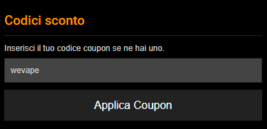 Codice Coupon - versione mobile