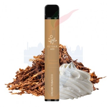 CREAM TOBACCO Disposable - 600 Puff - Vape Pen Usa e Getta - Elf Bar