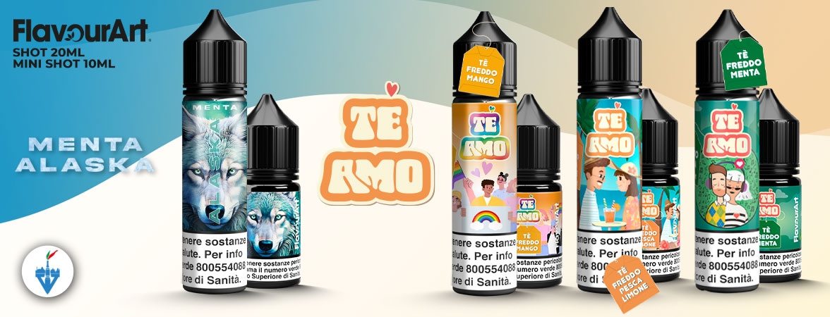 Te Amo e Alaska Flavourart - Vapeitalia
