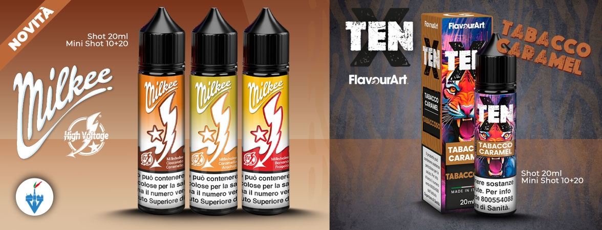 Milkee & Ten-x Flavourart - Vapeitalia