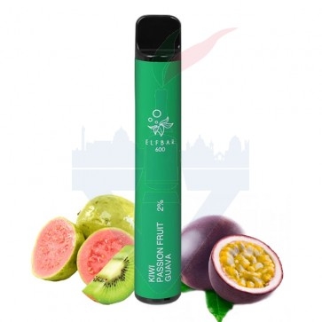 KIWI PASSION FRUIT GUAVA Disposable - 600 Puff - Vape Pen Usa e Getta - Elf Bar